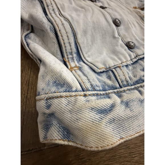 Vintage Jordache Jeanswear Acid Wash Cropped Denim Jacket - Women Size Small - Picture 9 of 13